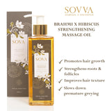 BRAHMI x HIBISCUS STRENGTHENING MASSAGE OIL FOR ALL HAIR TYPES