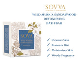 WILD MUSK x SANDALWOOD DETOXIFYING BATH BAR FOR ALL SKIN TYPES (PACK OF 2)